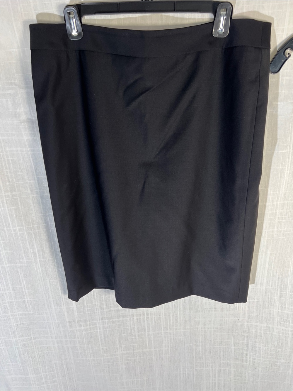 Talbots Black Wool Pencil Skirt - Classic Office Staple